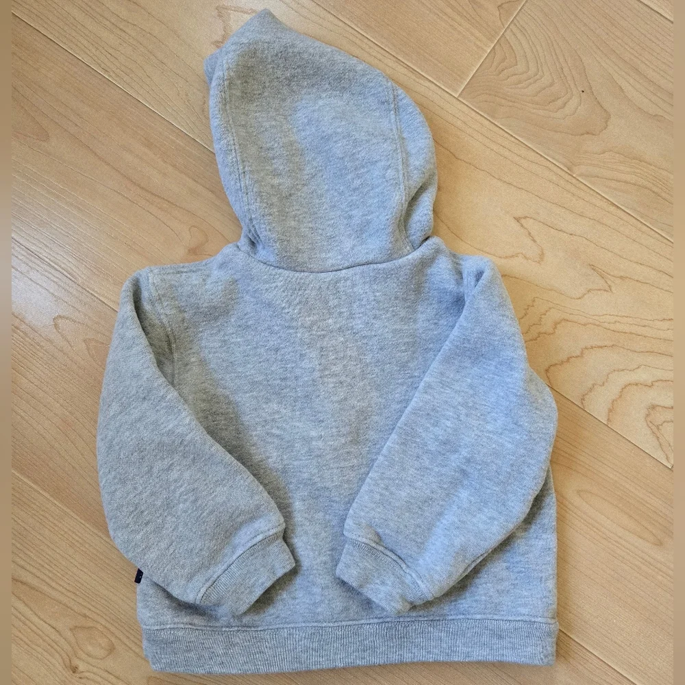 Vintage 1990s-Y2K Carter's construction vehicle grey quarter-zip hoodie